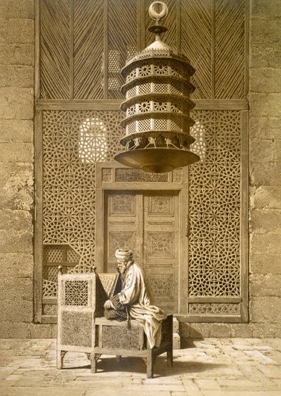 An Imam reading the Koran in the Mosque of the Sultan, Morocco, 1817 by Maurice Keating